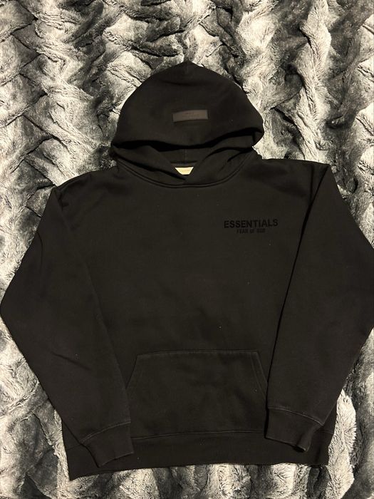 Essentials hoodie Черно