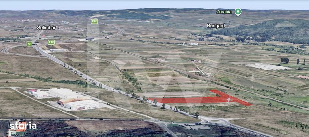 De Vanzare Terenuri 16.232 mp - Zona industriala Selimbar