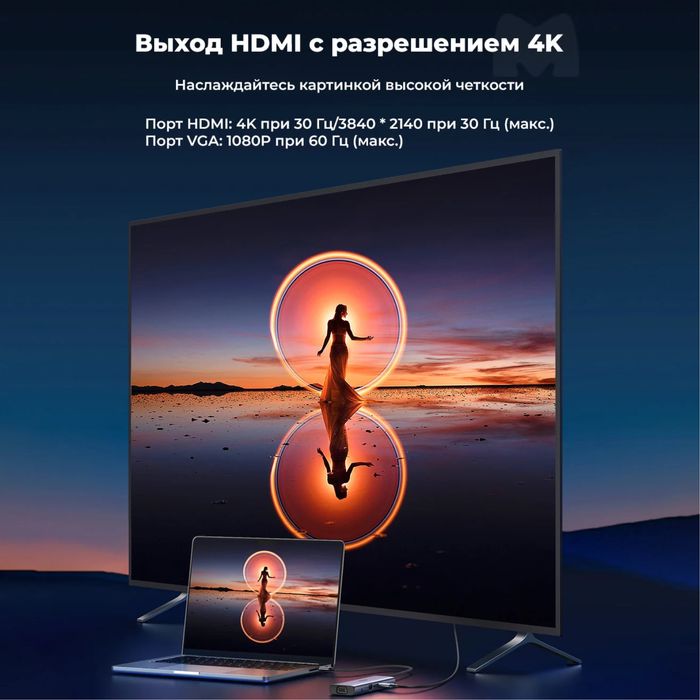 Хаб Ugreen CM498 10-in 1