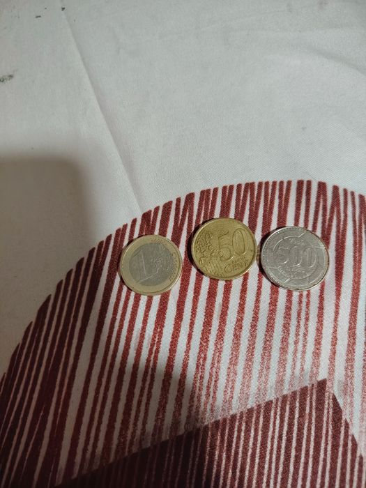 Monede vechi euro și lei