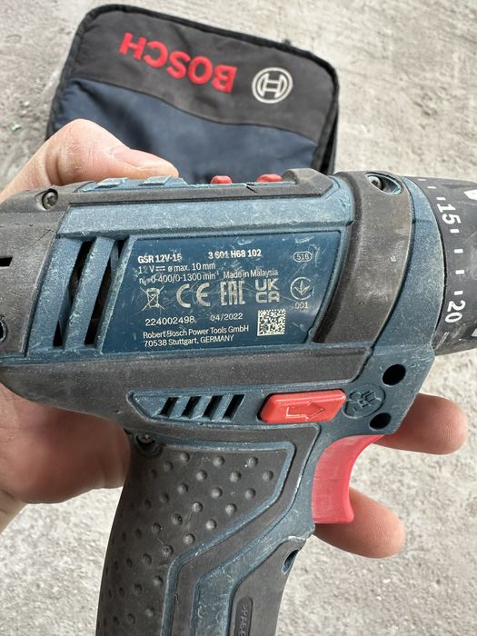 Bosch GSR 12V-15 винтоверт