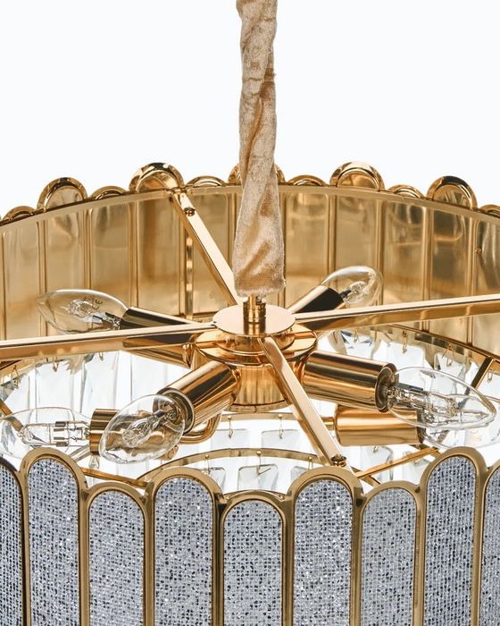 NOU Candelabru AGUARICO, sticla, alama