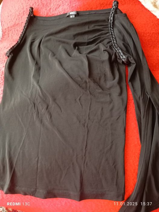 Bluze argintii negre mar M-L