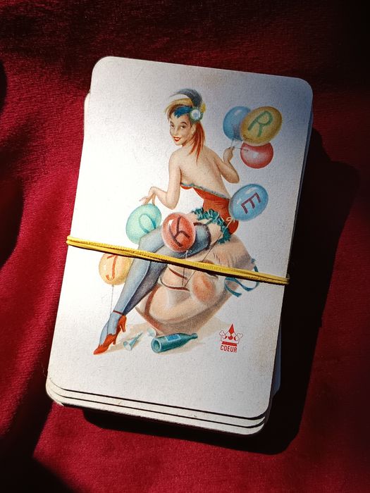 PIN UP Cărți de joc vintage anii '50-'60, Rar de gasit/Colecție/ Cadou