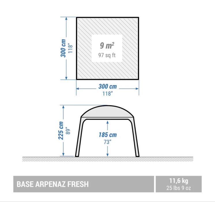 Шатер Decathlon Arpenaz Base Fresh