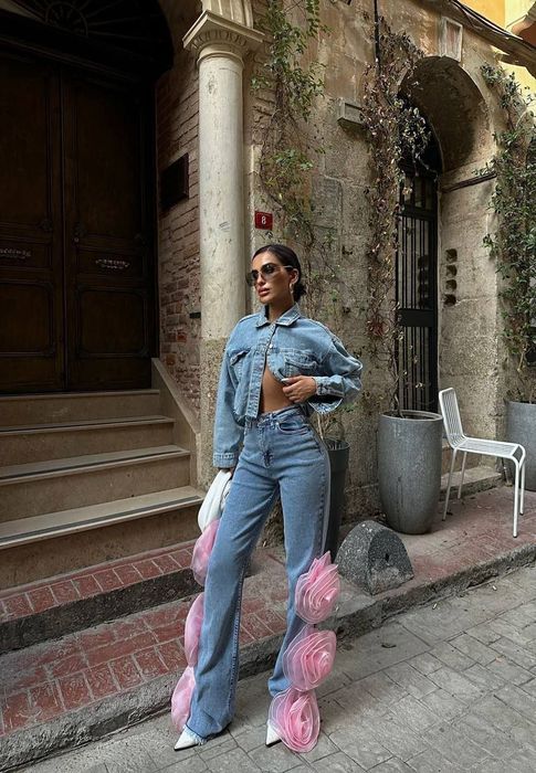 Set blugi cu trandafir