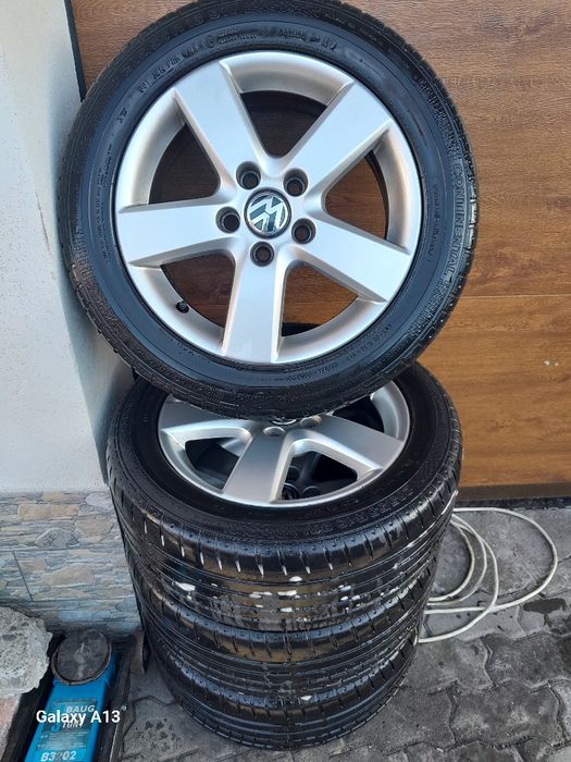 Jante aliaj originale Vw R 16 cu cauciucuri de vară