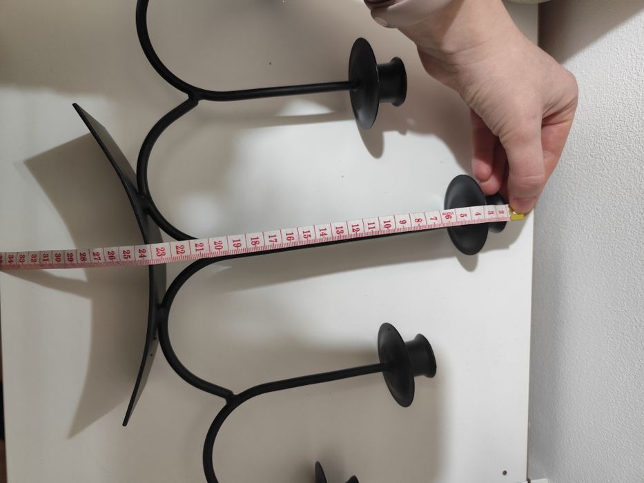 Sfeșnic decorativ negru cu 5 brațe – elegant și mod