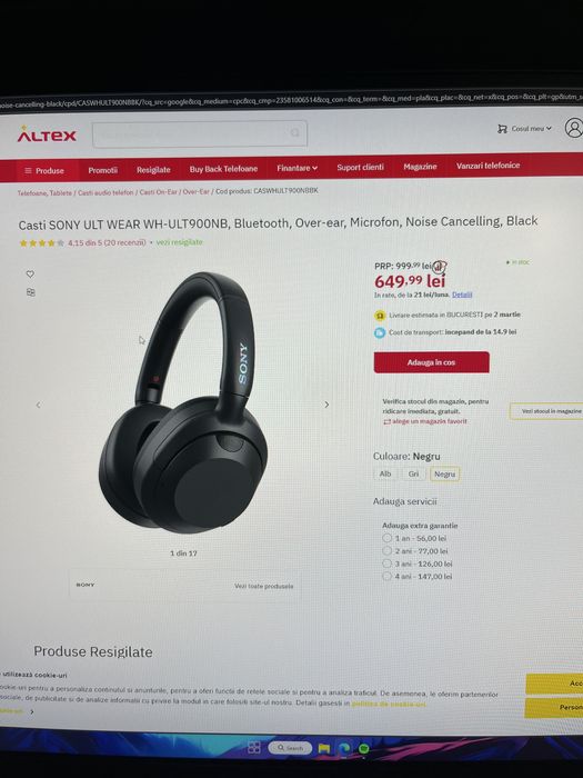 Sony ULT Wear WH-ULT900NB