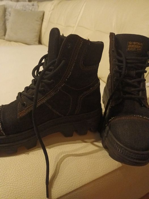 Боти g-star 37 тъмно сини денимкъм черно