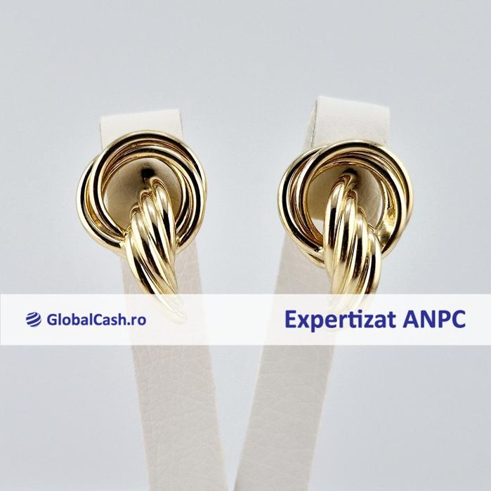 Cercei din aur de 14k, 7.51g | GlobalCash.ro #LU29803