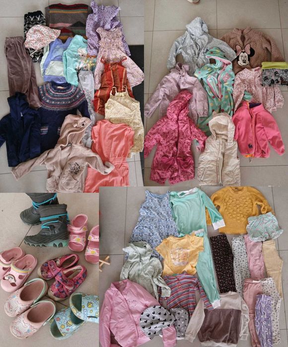 мега комплект детски дрехи за момиче, 50 брой, дете 3 4 години 104 110