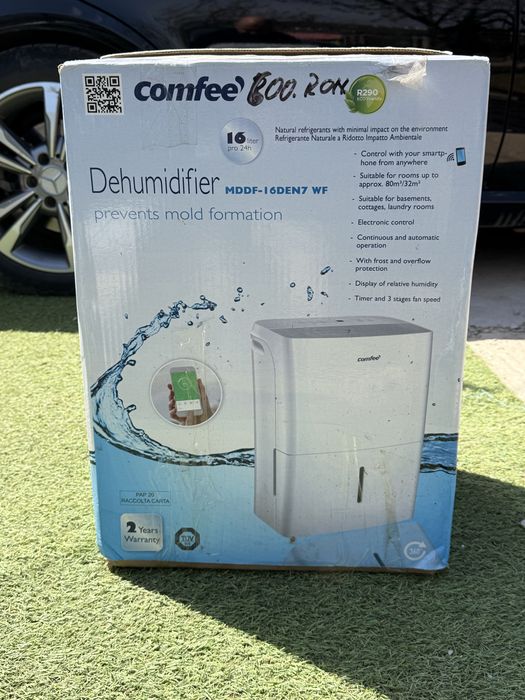 Dezumidificator Smart Comfee 16L/24h, Wi-Fi, NOU la cutie – Ideal pt igrasie/mucegai