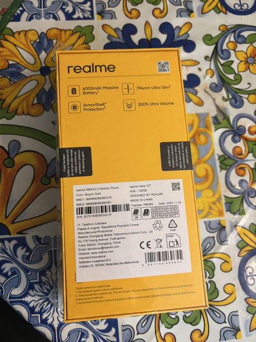 Realme Note 70T гаранция