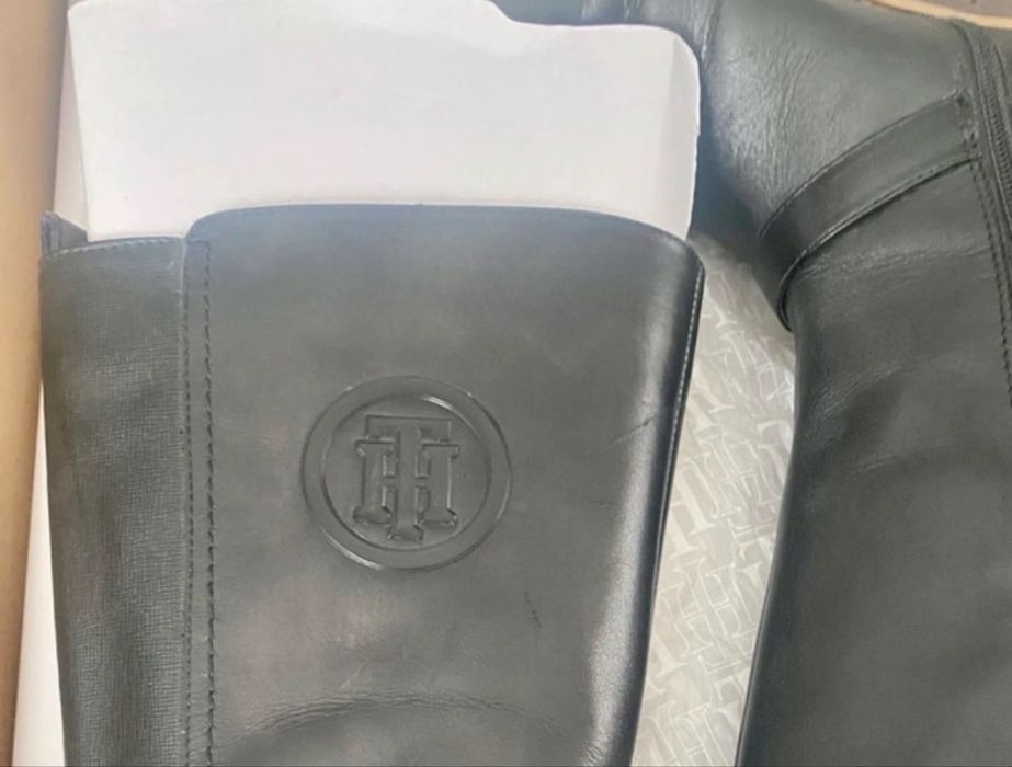 Ghete de iarna Tommy Hilffiger piele naturala