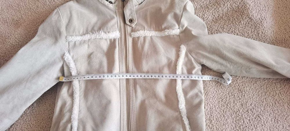 Детско кожено палто - около 7 - 9 годики