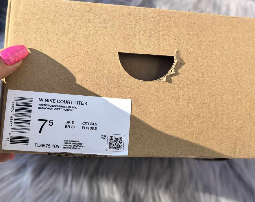 Nike Court Lite оригинални дамски сникърси нови еко кожа 38