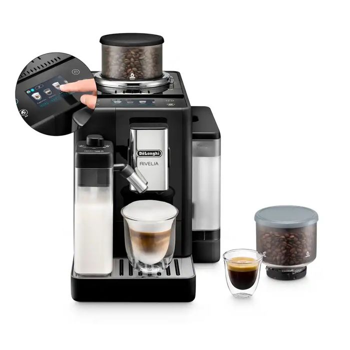 Espressor automat DeLonghi Rivelia cu recipient spumare lapte | NOU