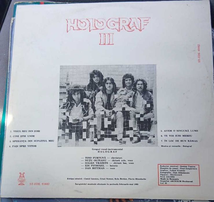 Discuri vinil Holograf, Boney M, Rod Steward, Neil Armstrong