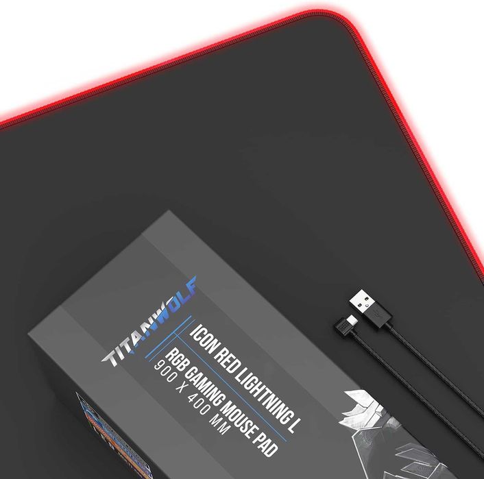 Titanwolf - RGB геймърска подложка за мишка