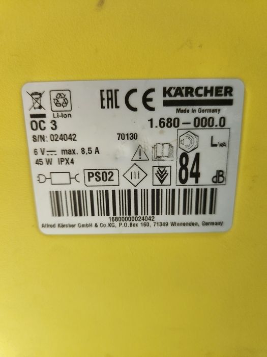 karcher oc3 , aparat portabil de spalat