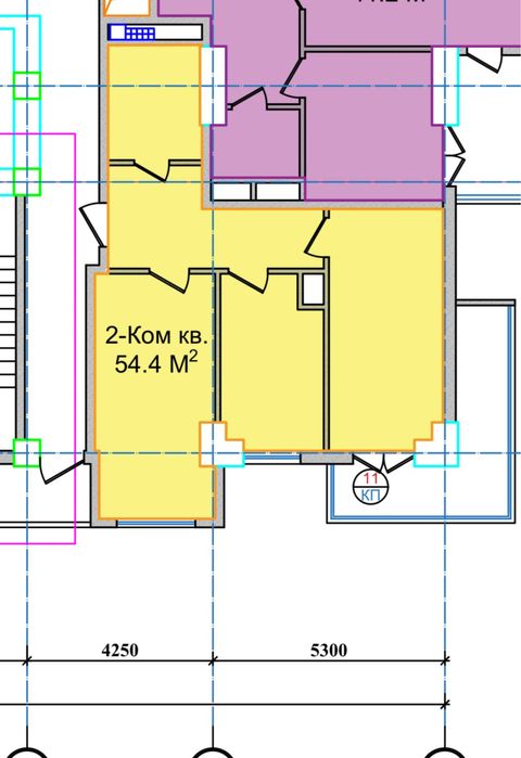2-комнатная 66м2 Напротив Посольства России! Габус кирпич!
