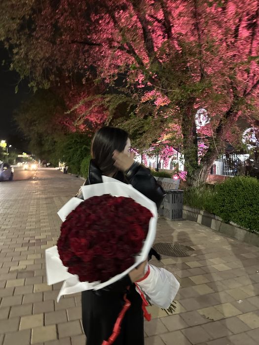 101 красная роза