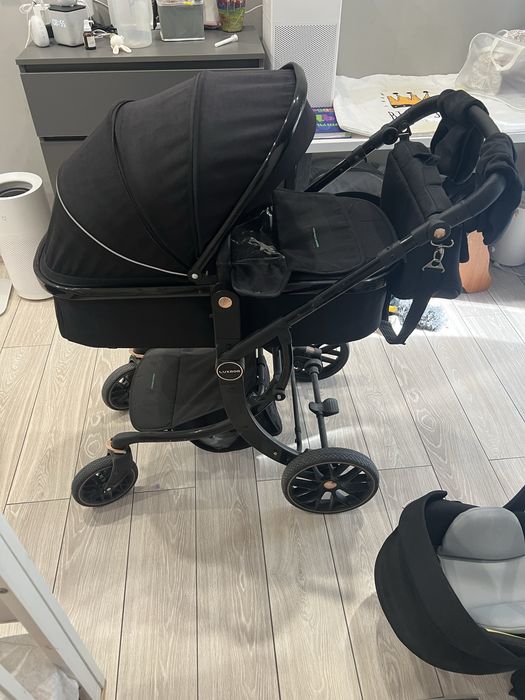 Коляска luxmom черная