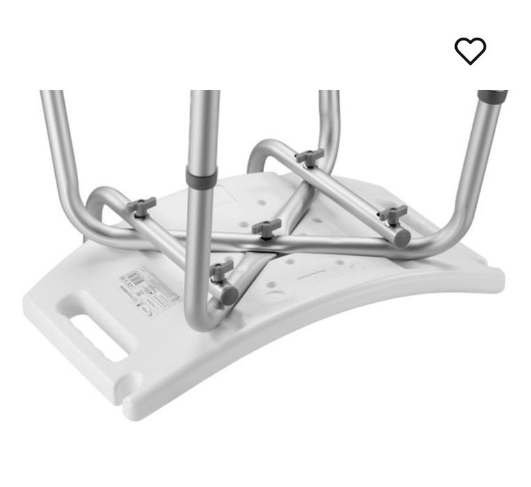 Стол за баня лек, неръждаем, място за душ слушалка