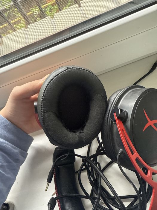 Игровые наушники hyperx cloud alpha red