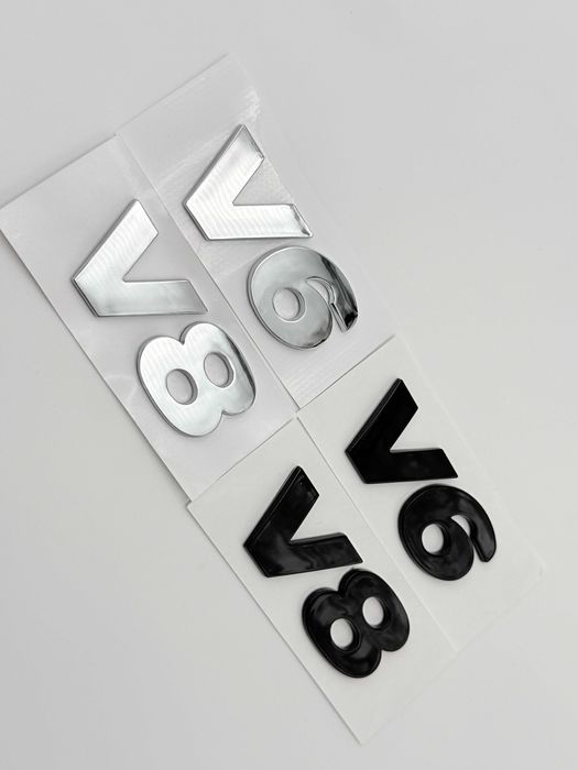 Emblema VW V6/V8 negru