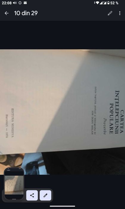 Cartea înțelepciunii populare,proverbe, București 1974,125 pagini