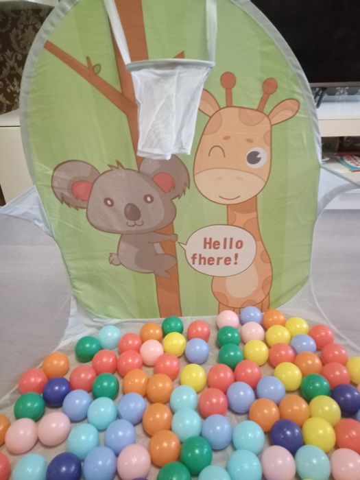 Детский манеж с шариками