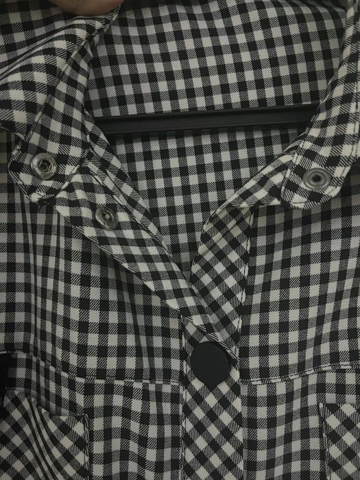 Клетчатая рубашка со средними рукавами