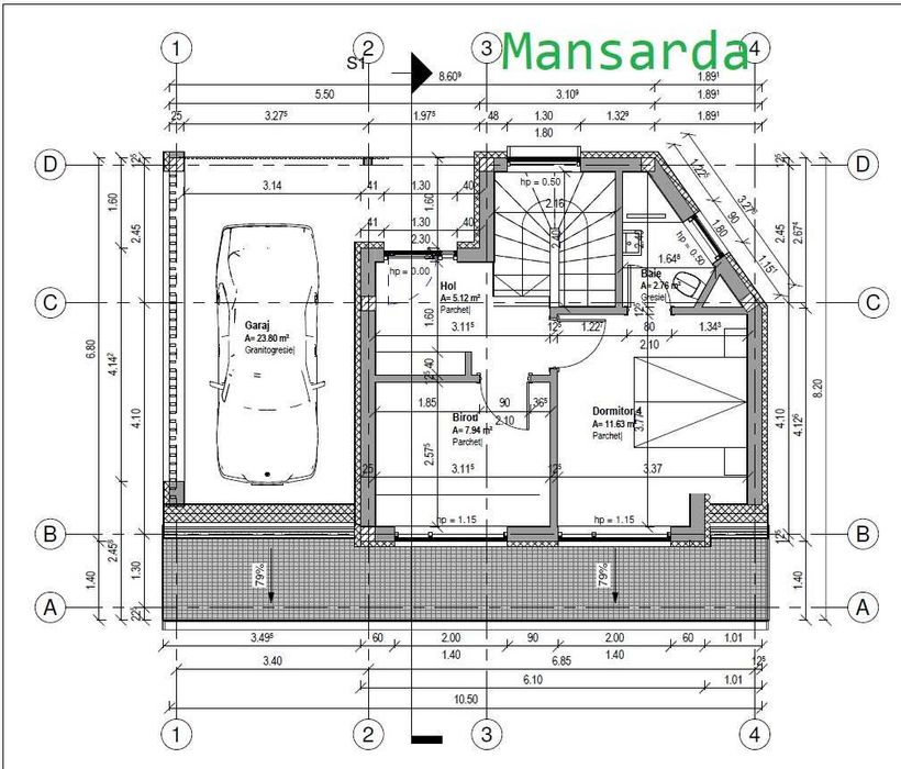 Teren 523 mp, Dezmir centru – proiect autorizat, toate utilitățile