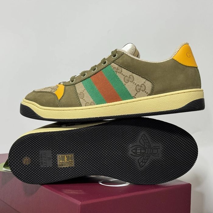 GG Screener Sneaker - Olive Green