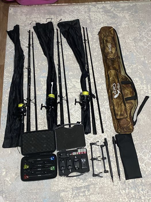 Продам карповый набор ( удочки,катушки)