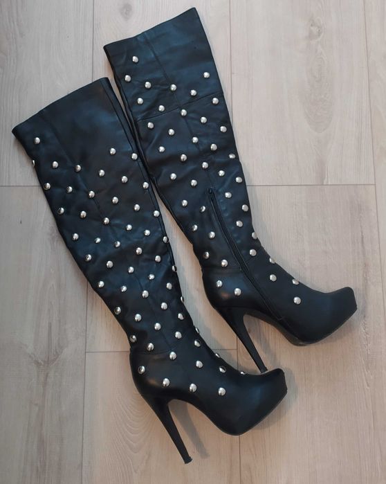 Cizme lungi piele 37