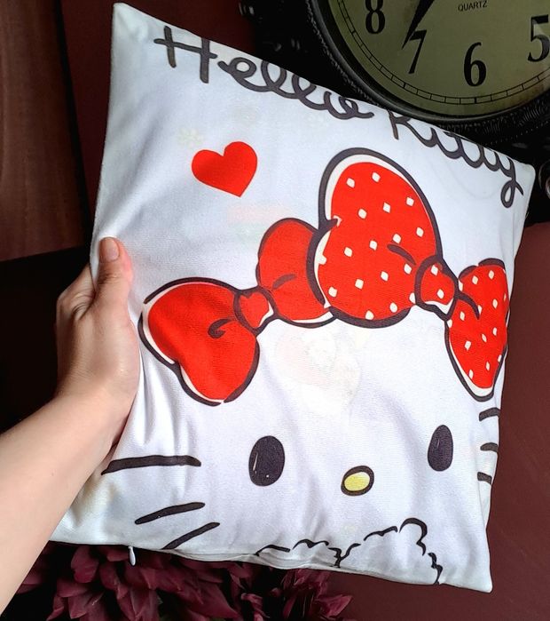 Perna hello kitty 40pe 40cm perna hello kitty sanrio catifea