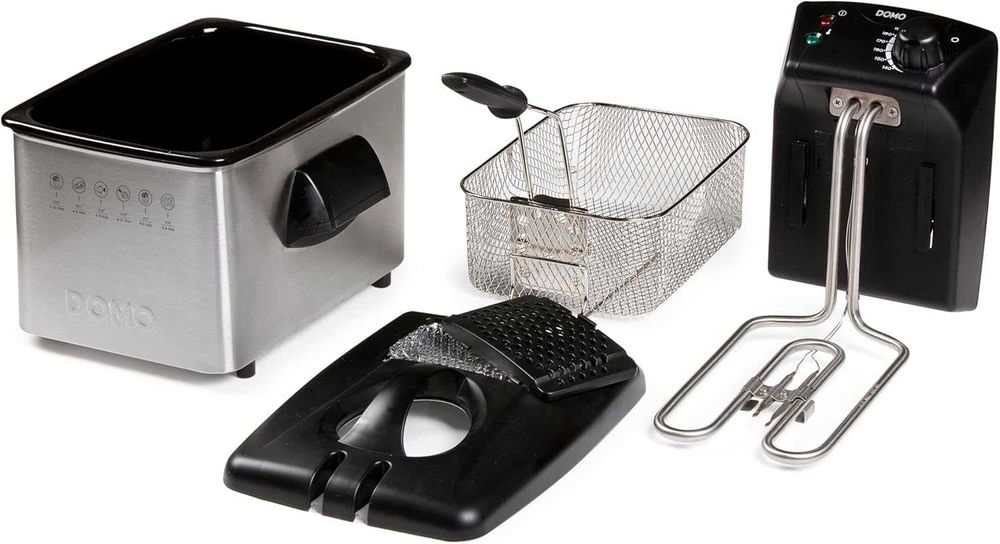 ПРОМО Нов Фритюрник Domo DO464FR, 3 л, 2200W с 2г Гаранция