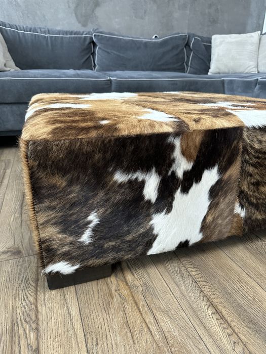 Табуретка от телешка кожа