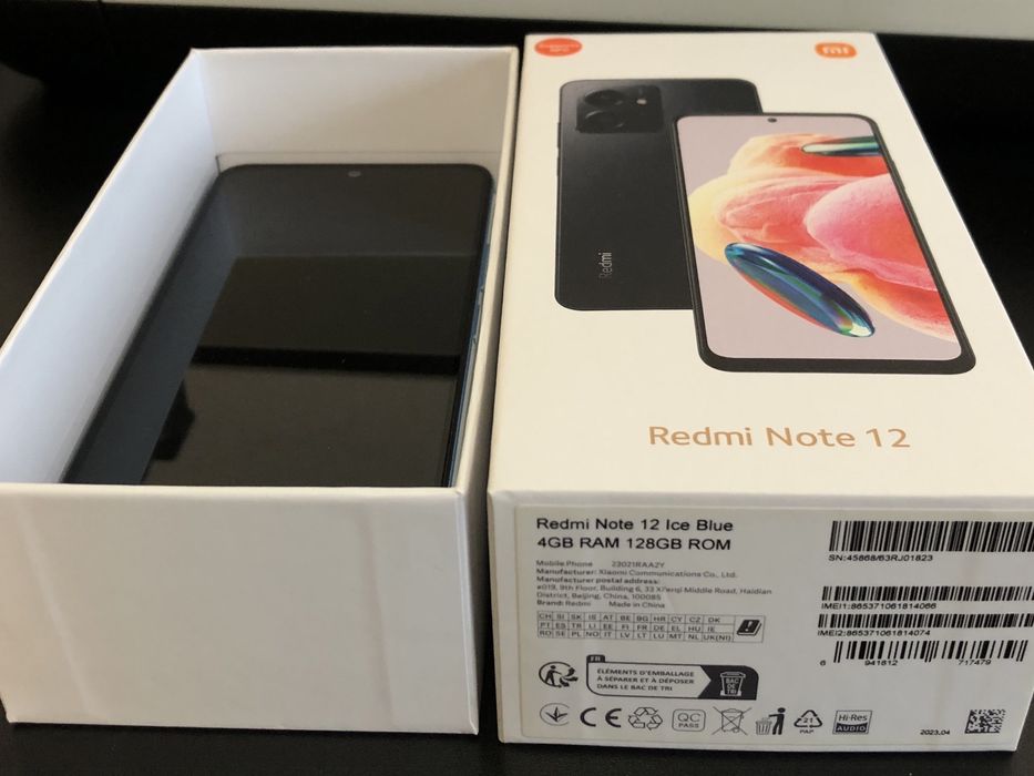 Telefon Redmi Note 12 128 GB, liber de rețea, stare foarte bună