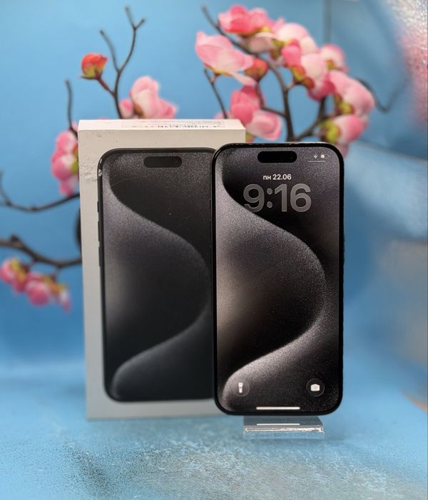 Apple iPhone 15 Pro, 256GB, 5G, Black Titanium