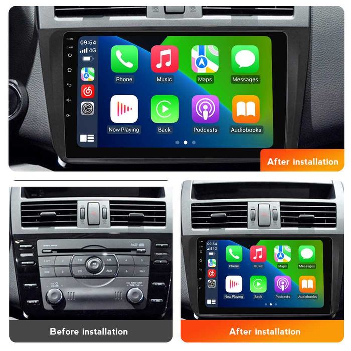 NAVIGATIE Android 14 Mazda 6 2008 - 2013 1/8 Gb Waze CarPlay + CAMERA