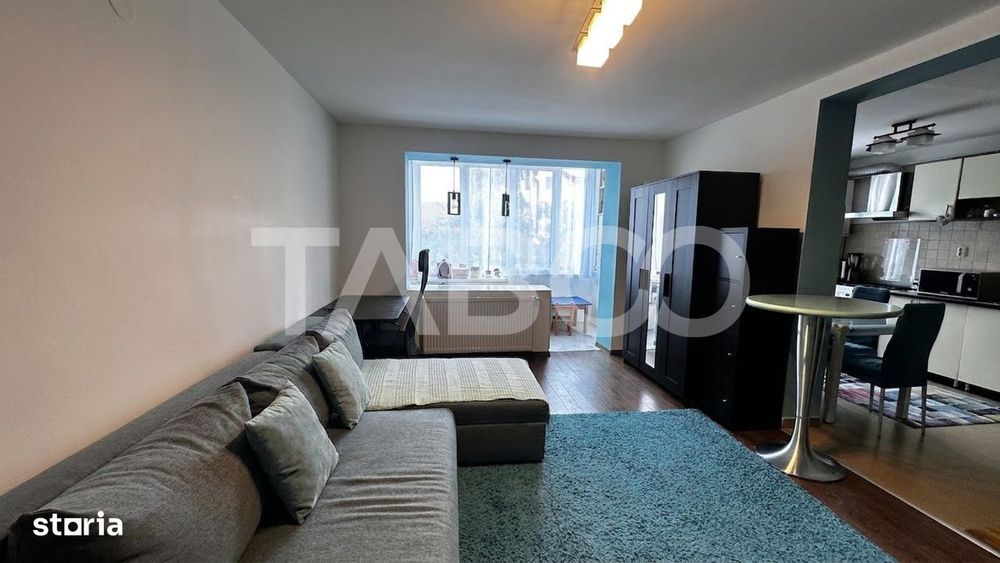 Apartament mobilat utilat 2 camere 2 locuri de parcare Calea Cisnadiei