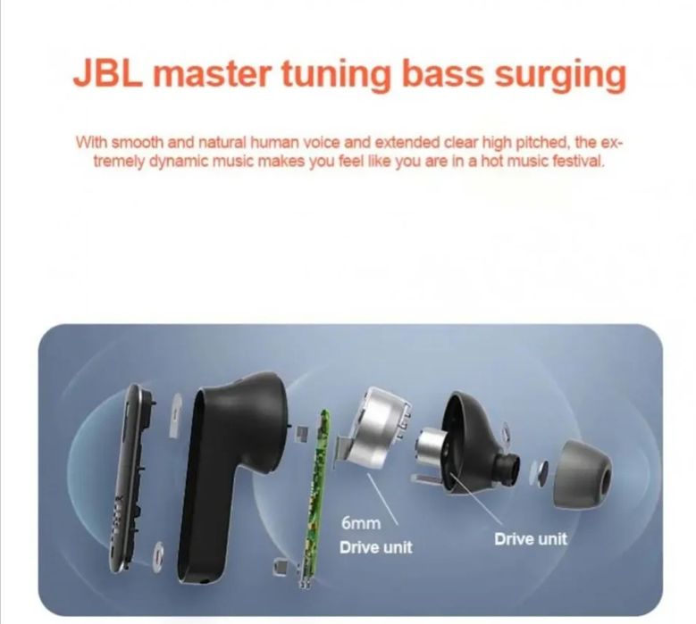 Безжични слушалки JBL tune 230NC