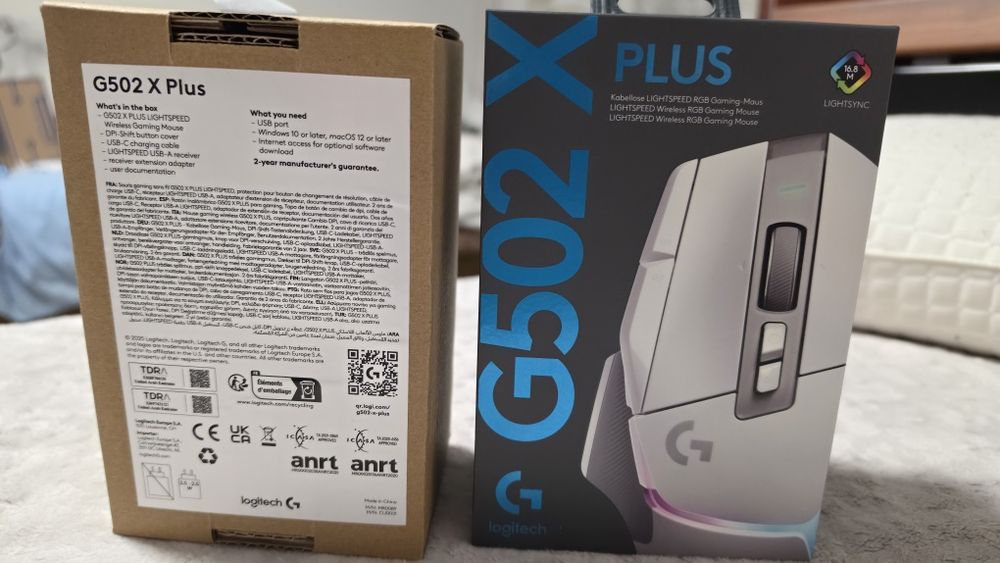 Logitech g502 x plus white black nou sigilat
