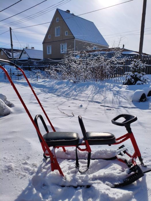 Снегокат двухместный