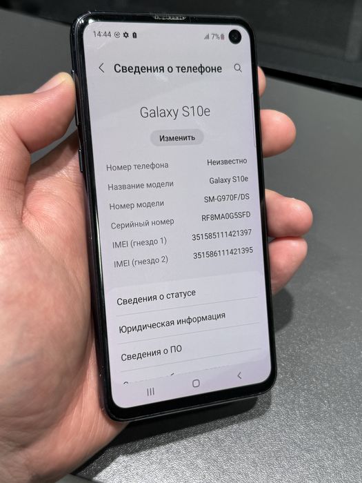 Samsung S10e 128gb ozu 8