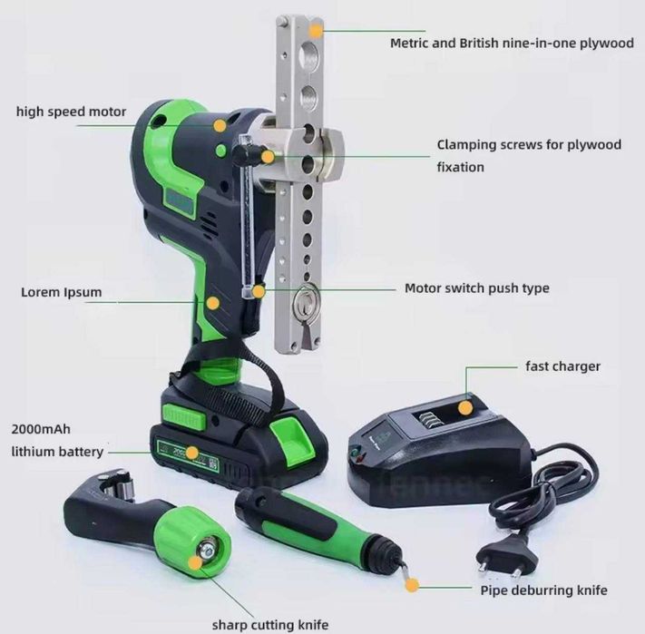 Trusă de bercuit cu acumulator ST E809AM L